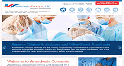 Desktop Screenshot of anesthesiaconcepts.com